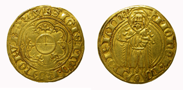 King Sigismund, florin. Imperial mint of Nördlingen.
