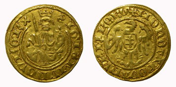 King Sigismund, florin. Imperial mint of Nuremberg.