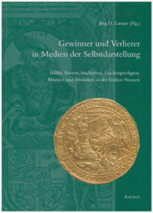 Buchcover mit Abbildung der Wolgaster Gedächtnismünze von 1633 auf den Tod Gustav II. Adolfs von Schweden